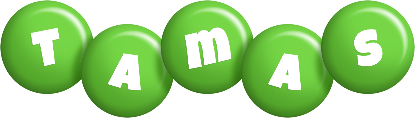 Tamas candy-green logo