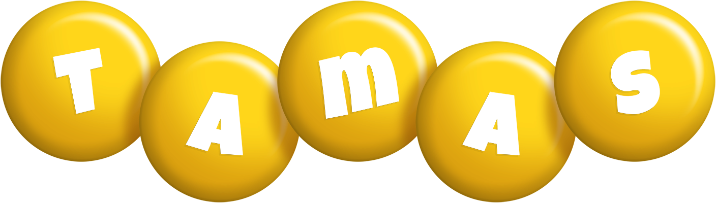 Tamas candy-yellow logo