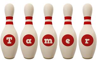 Tamer bowling-pin logo