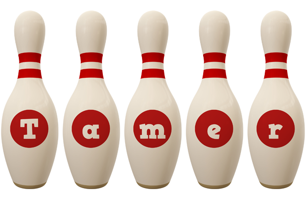 Tamer bowling-pin logo