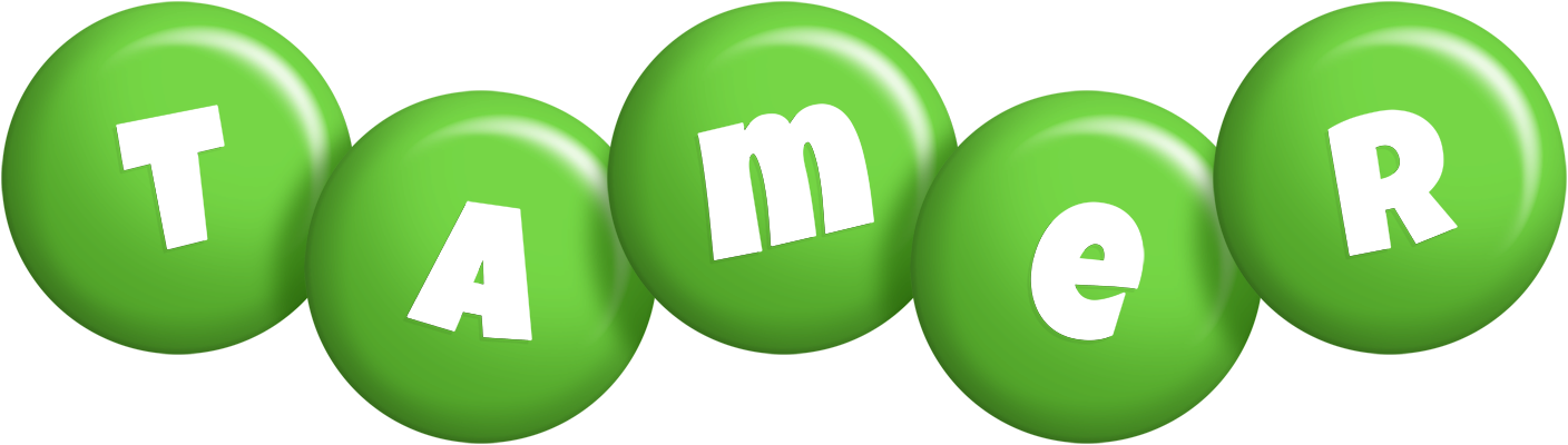 Tamer candy-green logo