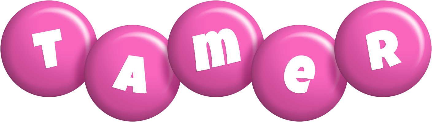 Tamer candy-pink logo