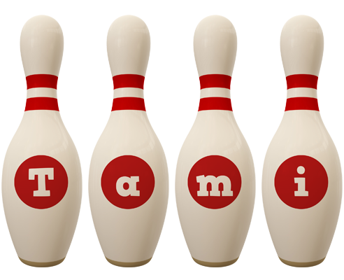 Tami bowling-pin logo