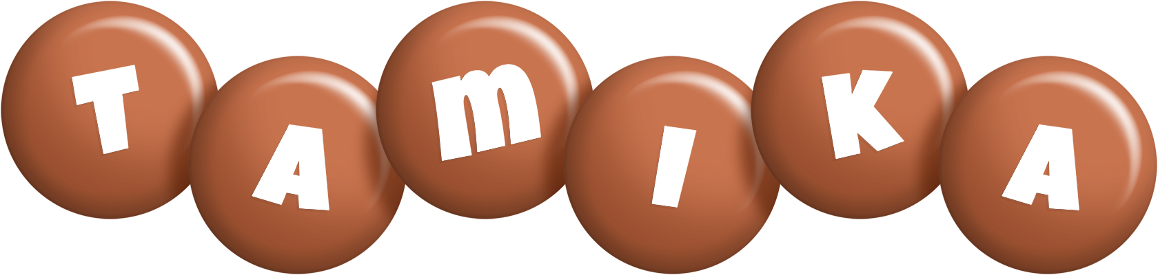 Tamika candy-brown logo
