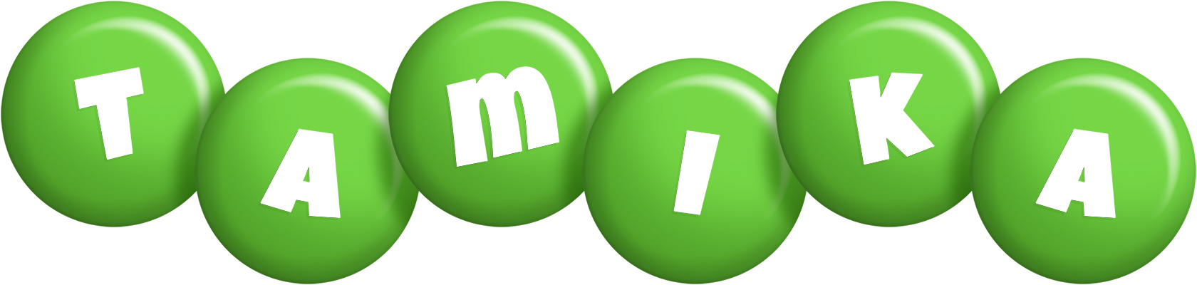 Tamika candy-green logo
