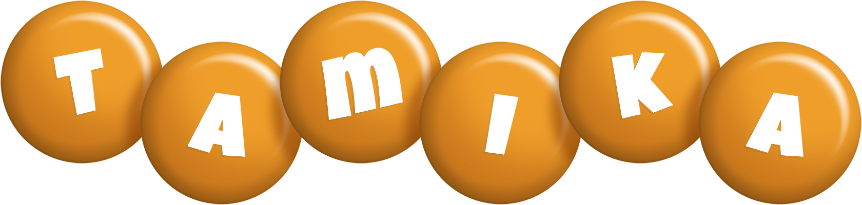 Tamika candy-orange logo