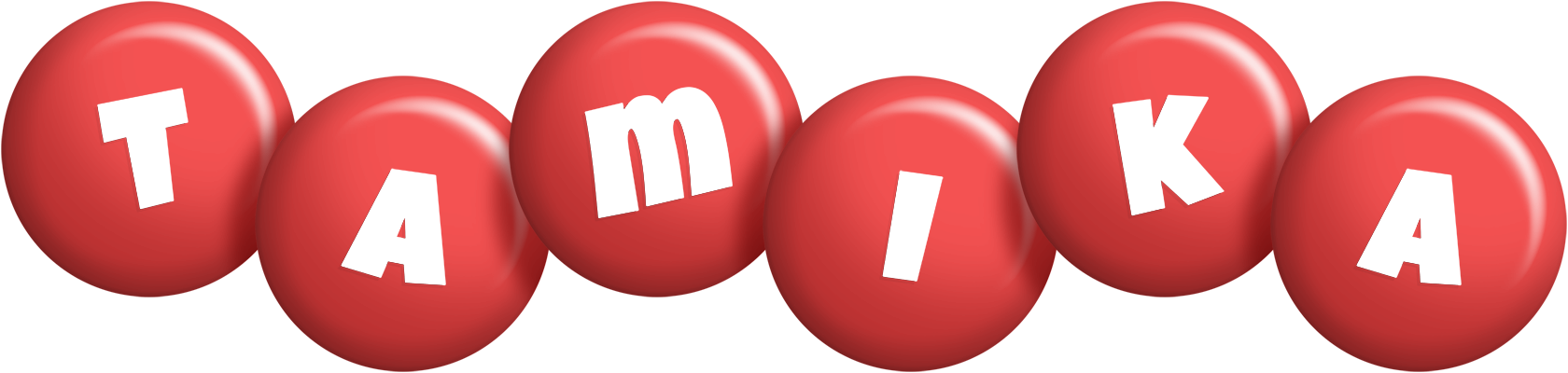 Tamika candy-red logo