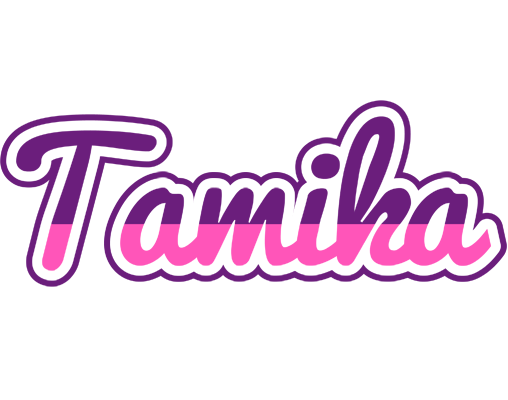 Tamika cheerful logo