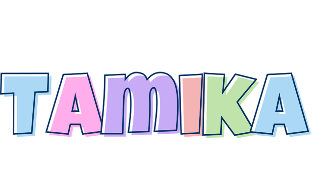 Tamika pastel logo