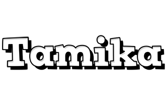 Tamika snowing logo