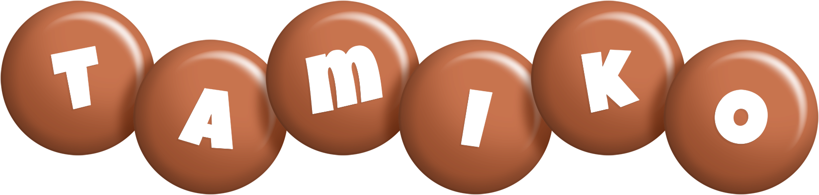 Tamiko candy-brown logo