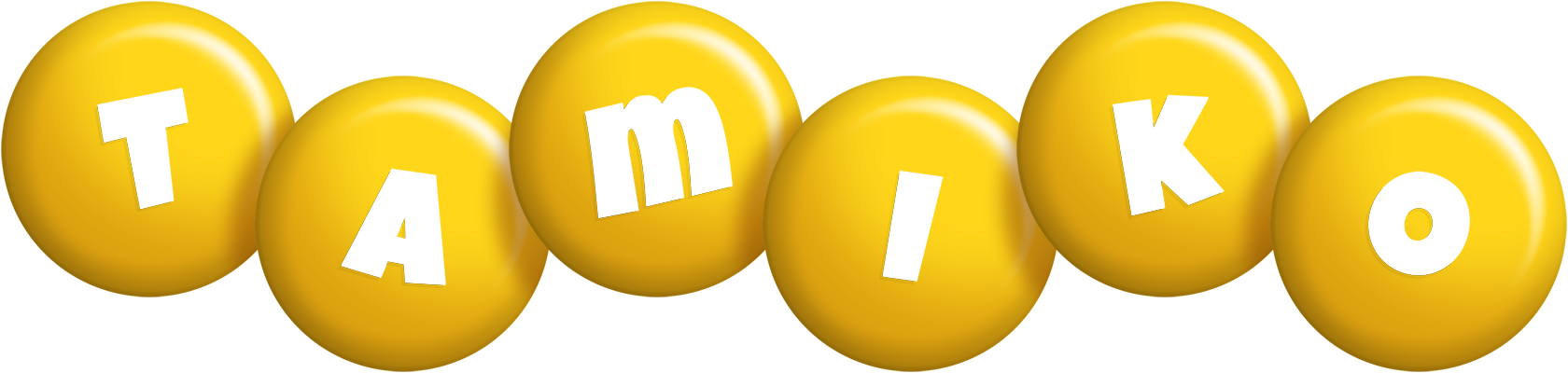 Tamiko candy-yellow logo