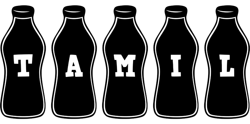 Tamil bottle logo