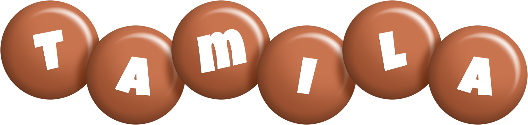 Tamila candy-brown logo