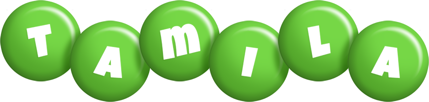 Tamila candy-green logo