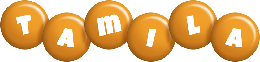 Tamila candy-orange logo