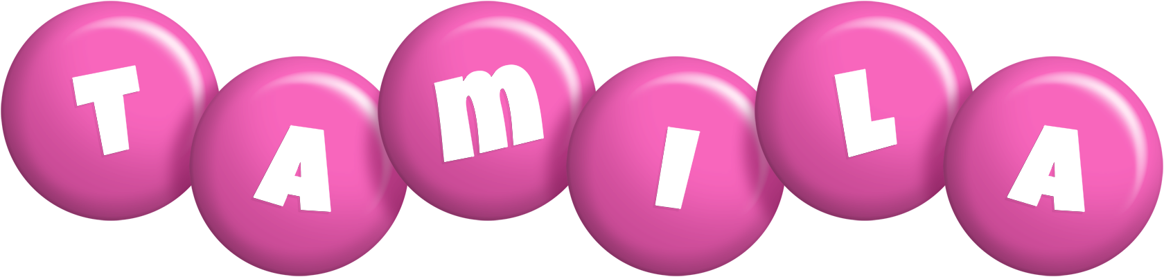 Tamila candy-pink logo