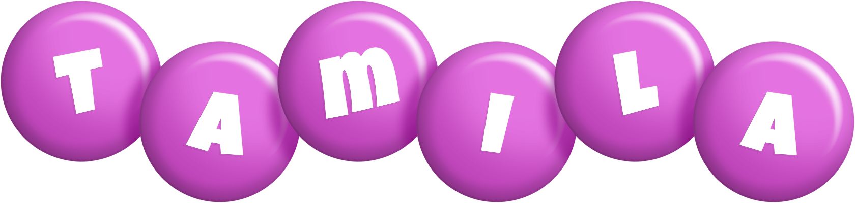Tamila candy-purple logo