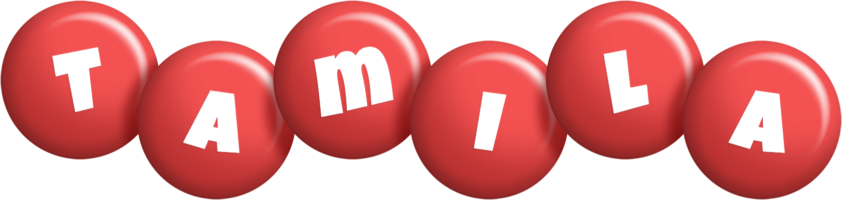 Tamila candy-red logo