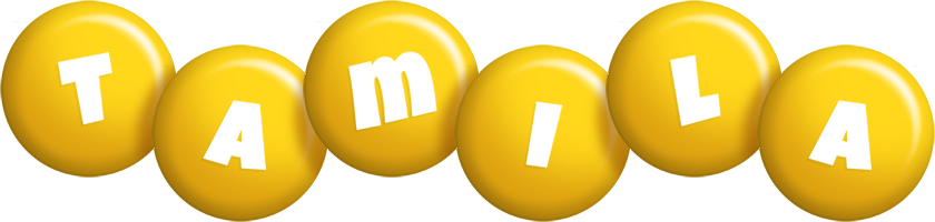 Tamila candy-yellow logo