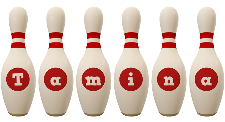 Tamina bowling-pin logo