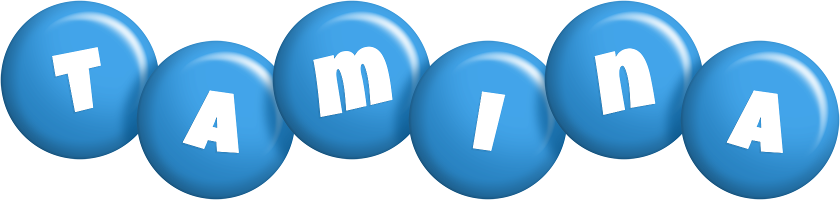 Tamina candy-blue logo