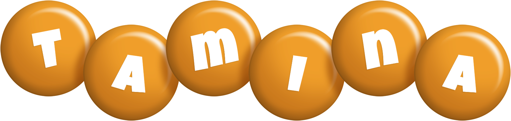 Tamina candy-orange logo