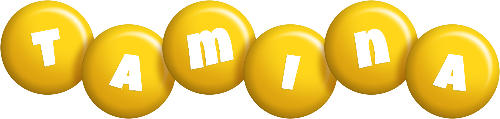 Tamina candy-yellow logo