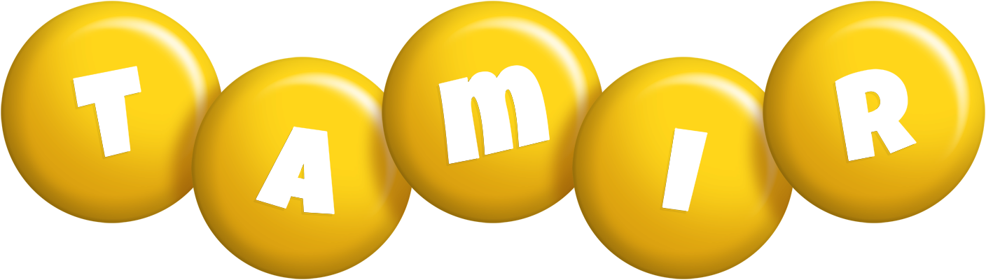 Tamir candy-yellow logo