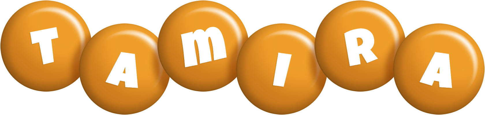 Tamira candy-orange logo