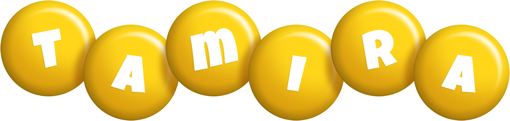 Tamira candy-yellow logo