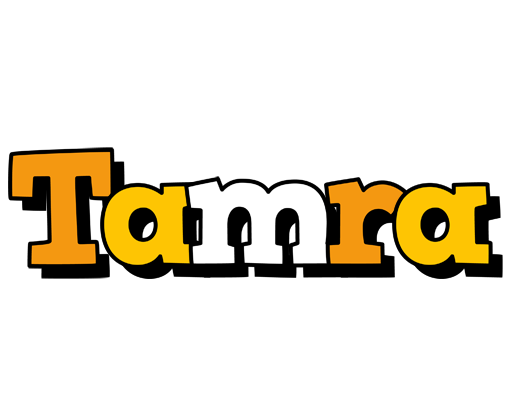 Tamra cartoon logo