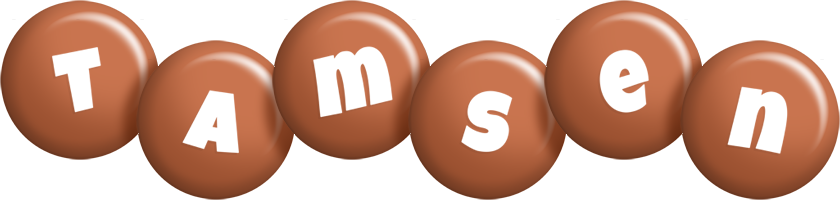 Tamsen candy-brown logo