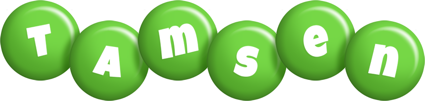 Tamsen candy-green logo