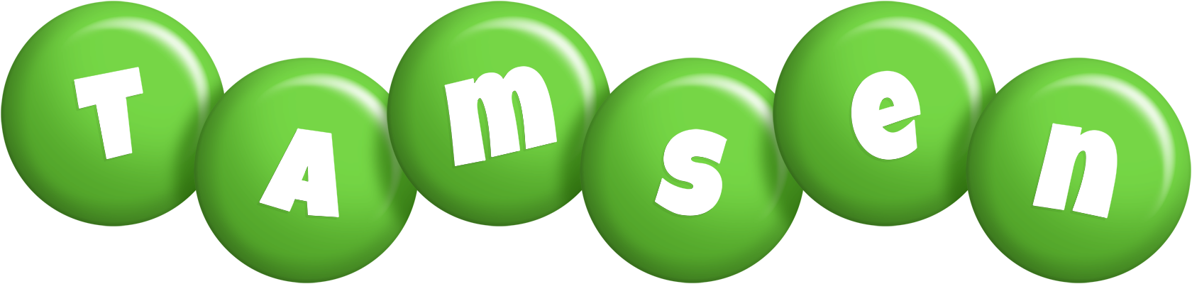 Tamsen candy-green logo