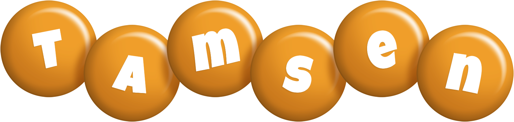 Tamsen candy-orange logo
