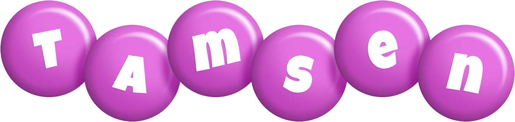 Tamsen candy-purple logo