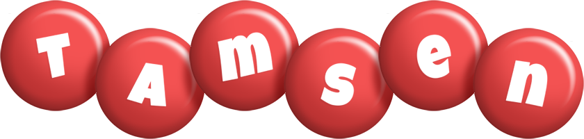 Tamsen candy-red logo