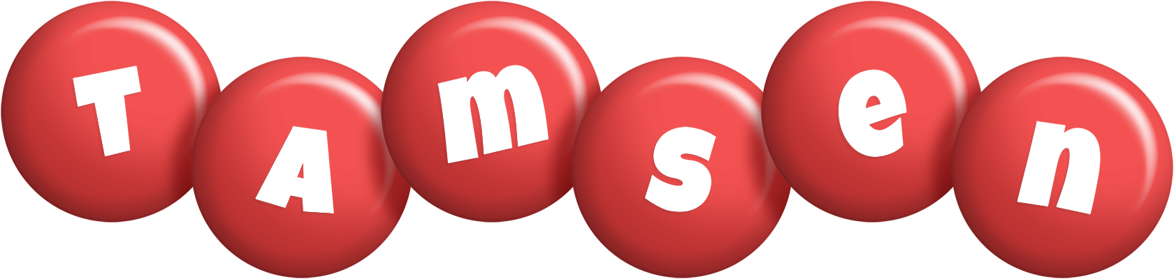 Tamsen candy-red logo