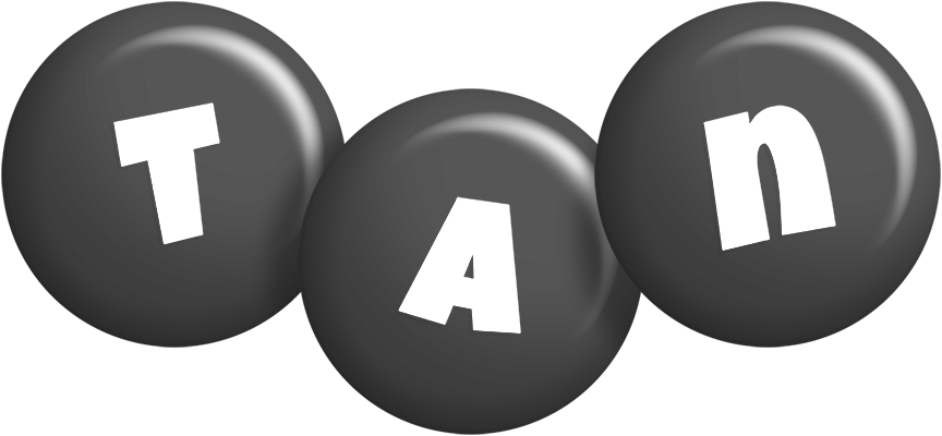 Tan candy-black logo