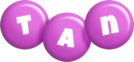 Tan candy-purple logo