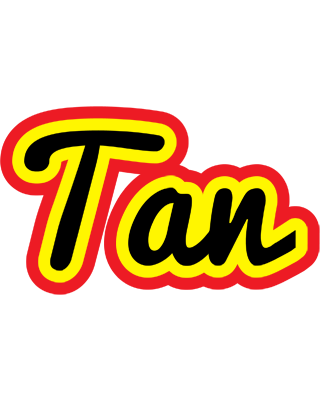 Tan flaming logo