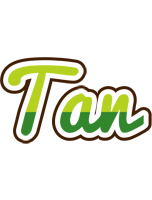 Tan golfing logo