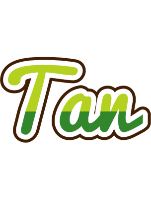 Tan golfing logo