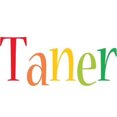 Taner birthday logo