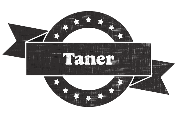 Taner grunge logo