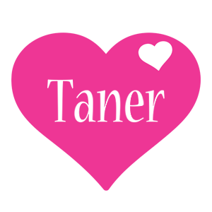 Taner love-heart logo