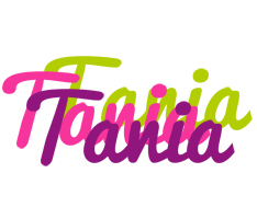 Tania flowers logo