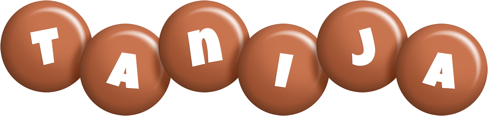 Tanija candy-brown logo