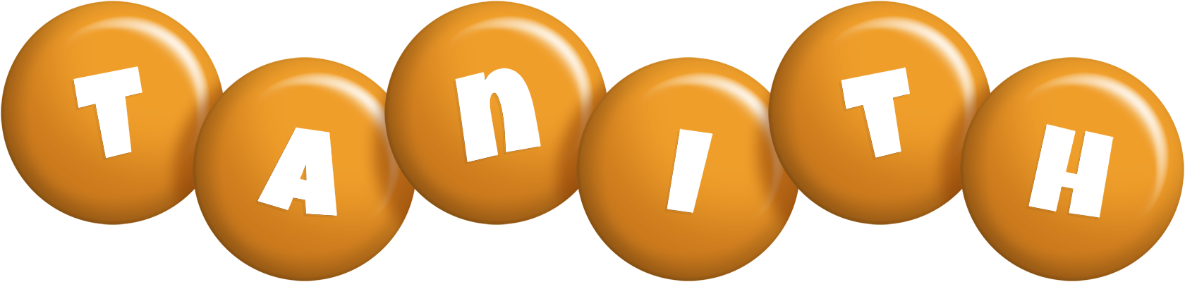 Tanith candy-orange logo